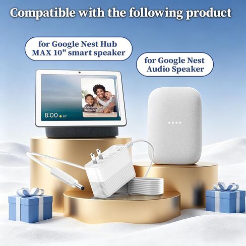 Charger for Google Nest Hub MAX 10" Smart Home Display Power Cord 24V in Kuwait