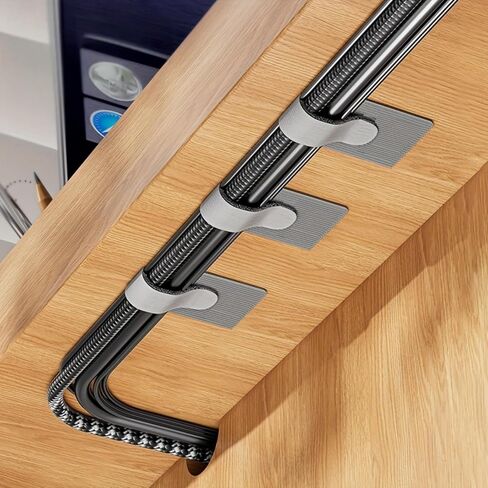 10PCS Cable Organizer - Data Cable Storage Artifact for Desktop Computer - Cable Tie Wire Network Cable Routing Fixer in Kuwait