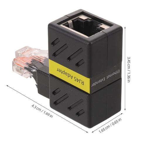 Right Angle Ethernet Adapter, 360 Degree Rotatable Rj45 Male to Female in Kuwait