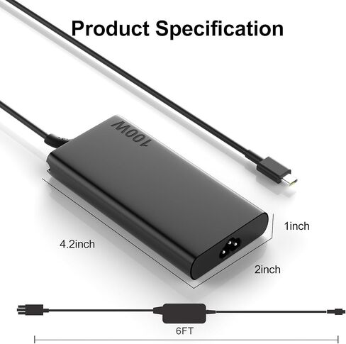 100W Charger Compatible with Lenovo Yoga Thinkpad Carbon in Kuwait