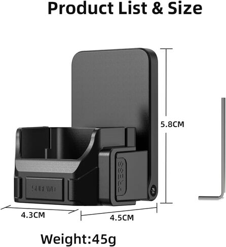 Magnetic Mount Stand Compatible with DJI Osmo Pocket 4/3, 180° Adjustable Plastic Desktop Support Base Bracket Stand Expansion Adapter, Pocket 4/3 Multi-Function Suction Expand Frame Accessories in Kuwait