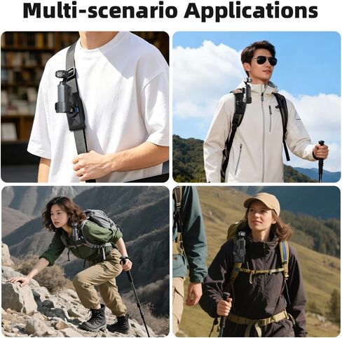 Magnetic Backpack Mount,Quick Release Shoulder Strap Compatible with DJI Pocket 4/3 and Other Action Cameras in Kuwait