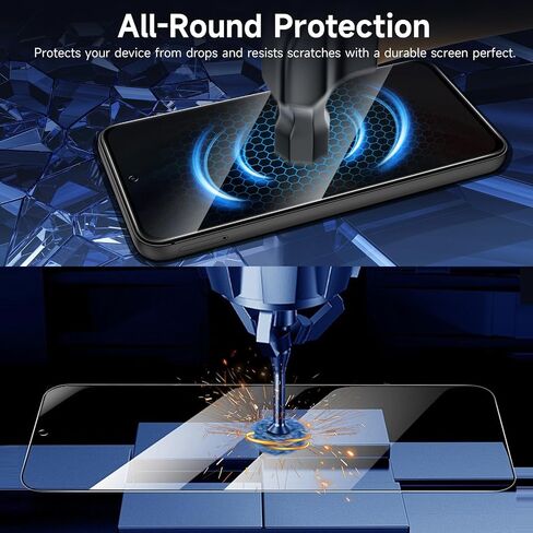 Samsung Galaxy A55/A35 5G Screen Protector, Privacy Film + Camera Lens Tempered Glass - 2 Pack, Bubble Free, Anti-Spy Protection in Kuwait