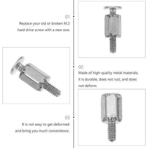 M. 2 SSD Mounting Screw Kit 20 Pcs for Motherboard and Laptop in Kuwait