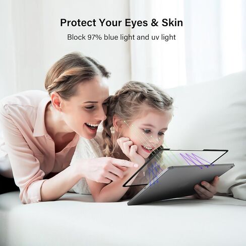 Paper Screen Protector Compatible with iPad Pro 12.9" Removable Draw and Write Like on Paper, Anti Glare Blue Light Filter, Sensitivity Film, Matte Shield Apple Pencil & Case Friendlly in Kuwait