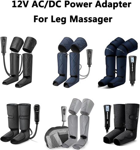 12V Leg Massager Power Adapter Cord Compatible for RENPHO,Bestgift,Nekteck,InvoSpa,AICUTTI Leg Massager Replacement Cord in Kuwait