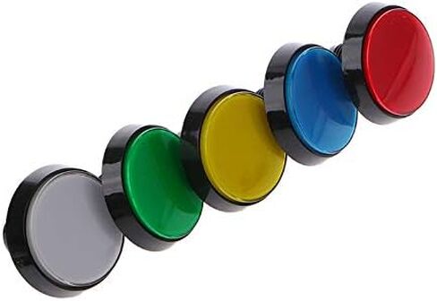 F2TE 5 Pcs/Set 5 Colors 60mm Round Push Button Switch For Game Player Arcade Joystick in Kuwait