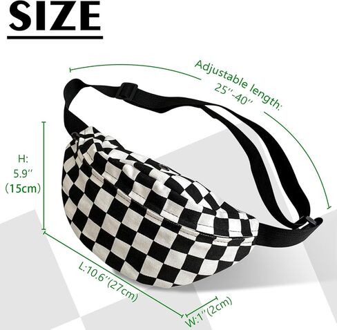 Crossbody Fanny Pack for Men Women, Fashion Waist Bag Pack With Adjustable Strap for Outdoors, Casual Belt Bag for Travel Walking Running in Kuwait