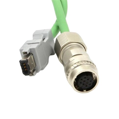 Encoder Cable for Servo Motor Standard Type JZSP-CVP01-03-E Angle Type JZSP-CVP11-03-E(2m,JZSP-CVP11-03-E Green) in Kuwait