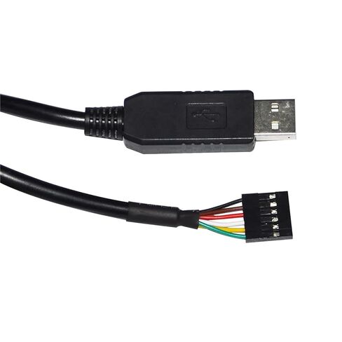Industrial FT232RL USB UART TTL 5V 3V3 to 6PIN 0.1" Pitch Jumper Download Cable Compatible TTL-232R-5V TTL-232R-3V3(1.8m,TTL 5V 1X6P) in Kuwait