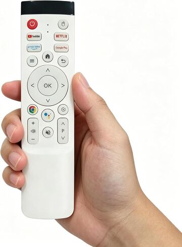 Portable TV Remote Control & Voice Google Assistant with USB Signal Receiver,Supports Bluetooth,Portable Smart TV Remote Control Suitable for Models of OFD,for VLH,for SDYSTVAI (Battery Not Included) in Kuwait