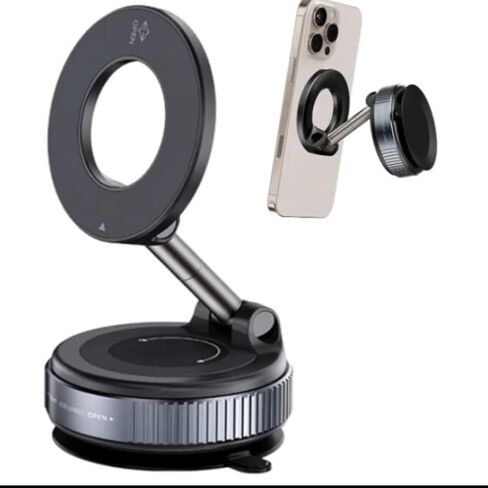 Cell Phone Holder for car Mount Adjustable Dashboard Mount 360 Rotation Compatible with iPhone & Android, Windshield Cell Phone Mount in Kuwait