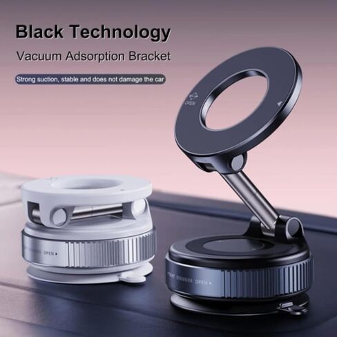 Cell Phone Holder for car Mount Adjustable Dashboard Mount 360 Rotation Compatible with iPhone & Android, Windshield Cell Phone Mount in Kuwait