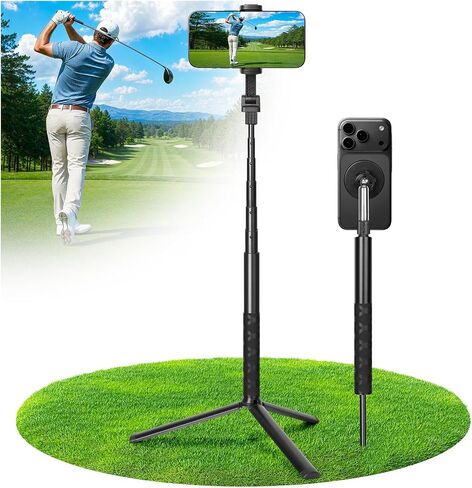 TRELC Golf Tripod & Monopod for Swing Recording, Magnetic Phone Stand in Kuwait