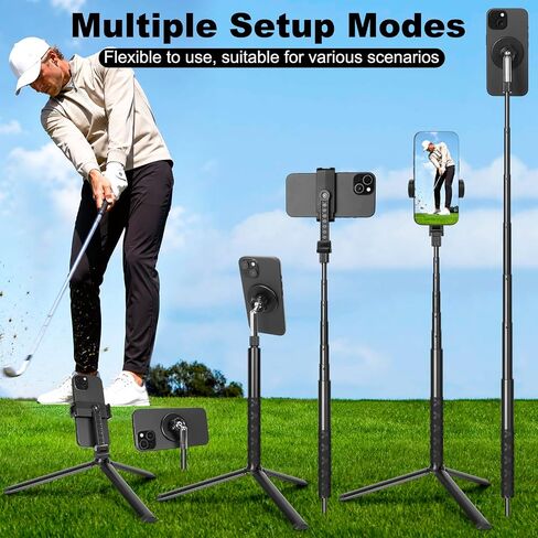 TRELC Golf Tripod & Monopod for Swing Recording, Magnetic Phone Stand in Kuwait