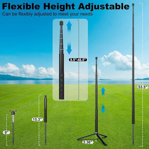 TRELC Golf Tripod & Monopod for Swing Recording, Magnetic Phone Stand in Kuwait