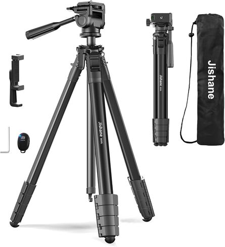 72" Travel Aluminum Camera Tripod, Tripod Stand for Camera & Phone in Kuwait