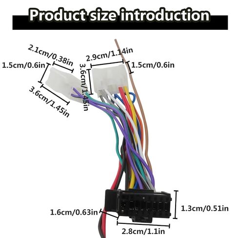 Radio Wiring Adapter Harness Plug & Play Fits for 2012-2015 WRX and WRX STI (w/nav) in Kuwait