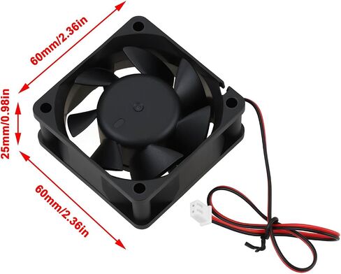 DC 12V 0.3A 2Pin Cooling Fan YD6025HSL 60×60×25mm Compatible with Bitmain APW3 APW7 APW17 APW12 in Kuwait