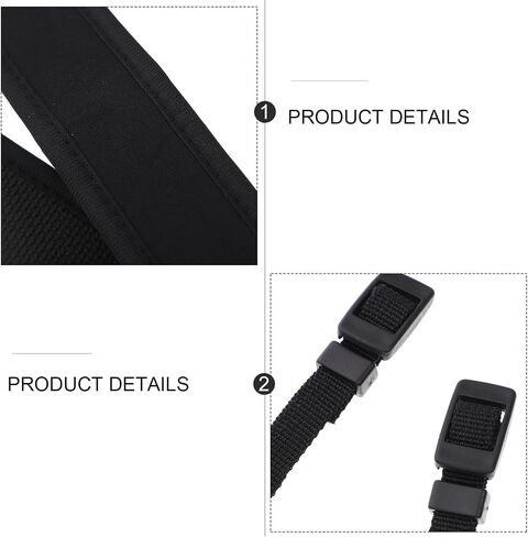 2pcs Neoprene Camera Shoulder Strap for Mirrorless Cameras, Black in Kuwait