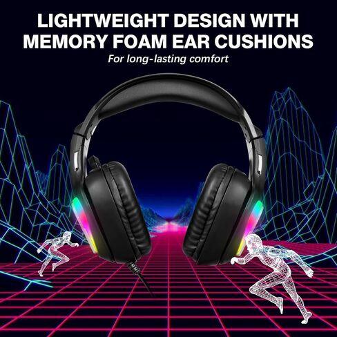 Gaming Headset with 40mm Drivers 3.5mm Wired PC Headphones Noise in Kuwait