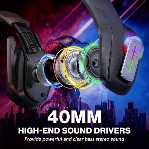 Gaming Headset with 40mm Drivers 3.5mm Wired PC Headphones Noise in Kuwait