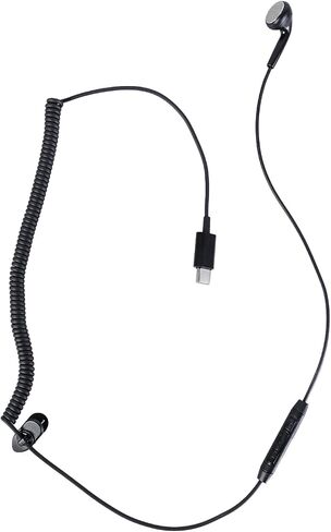 USB Type C Spring Single Side Earphones with Volumes Adjustments in Kuwait