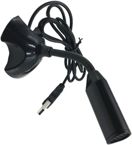 Happyyami Portable USB Microphone Compact Plastic Design for Computer and Laptop with Receiver, Compatible with PC and Smartphone, for Online Conference and Broadcast Recording in Kuwait