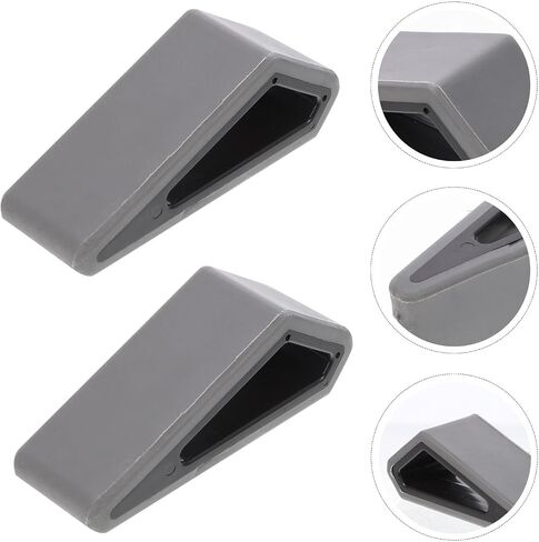 2pcs Adjustable Laptop Stand Riser for Desk Plastic Silicone Black in Kuwait