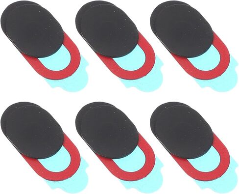 ULTECHNOVO Oval Webcam Privacy Cover Slider Camera Shutter Protector 6pcs Abs Material with Easy to Use Design to Ensure Privacy for Laptop and Tablet for Using Tablets and Computers in Kuwait