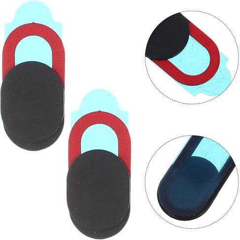 ULTECHNOVO Oval Webcam Privacy Cover Slider Camera Shutter Protector 6pcs Abs Material with Easy to Use Design to Ensure Privacy for Laptop and Tablet for Using Tablets and Computers in Kuwait