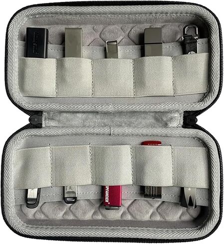 1 Pcs Portable Hard Shell Carrying Case Storage Box for USB Flash Drive U Shield Protective Bag(Small Box) in Kuwait