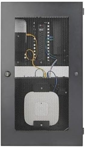 SRWF10UMOD Low-Profile Vertical-Mount Structured Wiring Enclosure with Adjustable Equipment Brackets, 16.5", 150 lb, 5U in Kuwait