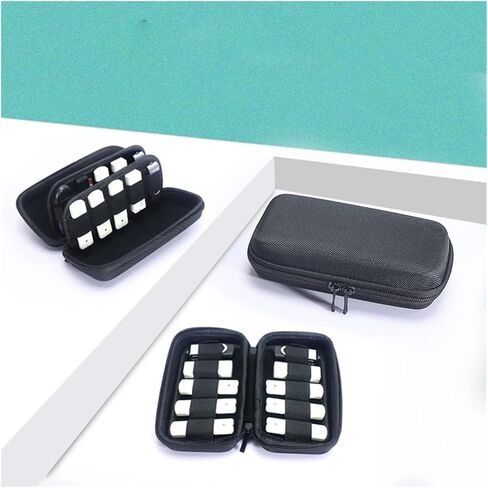 2 Pcs 20 Slots USB Flash Drive Case Dustproof Hard Drives Storage Holder Shockproof Nylon Eva Thumb Organizer in Kuwait