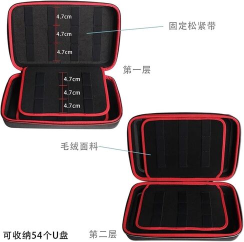 1 Pcs 60 Slots Large Capacity USB Flash Drive Stick Carrying Case Thumb Memory Electronic in Kuwait