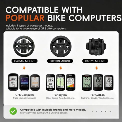 Out Front Mount Compatible with Garmin Edge GPS Bike Computer in Kuwait