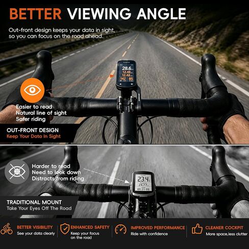 Out Front Mount Compatible with Garmin Edge GPS Bike Computer in Kuwait