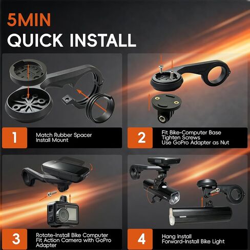 Out Front Mount Compatible with Garmin Edge GPS Bike Computer in Kuwait
