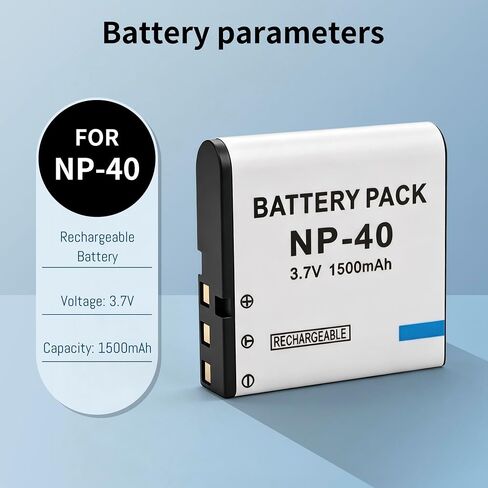 NP-40 Battery for Casio NP-40 (Not for Fujifilm NP40) Kodak LB-060 GE GB-60 in Kuwait