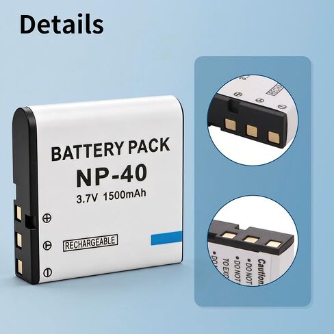 NP-40 Battery for Casio NP-40 (Not for Fujifilm NP40) Kodak LB-060 GE GB-60 in Kuwait