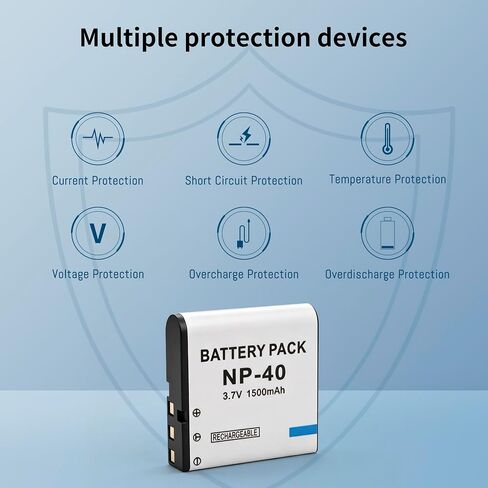 NP-40 Battery for Casio NP-40 (Not for Fujifilm NP40) Kodak LB-060 GE GB-60 in Kuwait