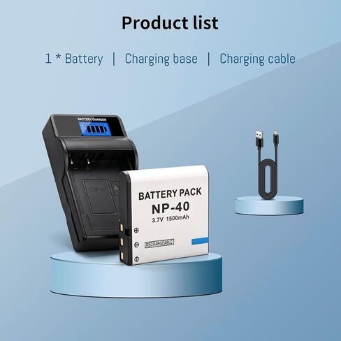 NP-40 Battery for Casio NP-40 (Not for Fujifilm NP40) Kodak LB-060 GE GB-60 in Kuwait