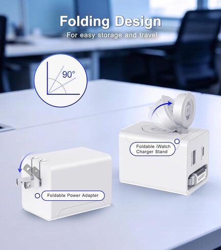 4-in-1 30W Retractable USB-C Wall Charger for Apple Watch, iPhone, iPad in Kuwait