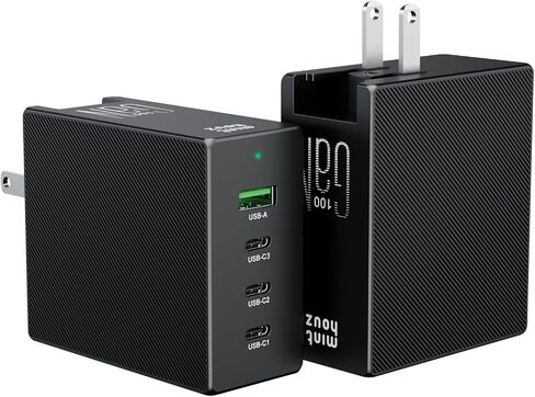 Phone Charger, 100W 4-Port Fast Compact Foldable USB C Charger Block in Kuwait