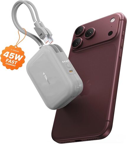 TORRAS for iPhone 18 Pro Max Mini Power Bank, 45W 10000mAh Portable Charger in Saudi Arabia