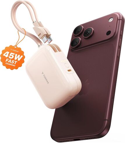 TORRAS for iPhone 18 Pro Max Mini Power Bank, 45W 10000mAh Portable Charger in Saudi Arabia