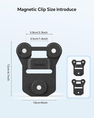 BOBLOV Body Camera Magnet Mount, 6pcs Magnets Style, Universal Magnetic Suction Back Clips and M5 2K Police Body Worn Camera, GPS Enabled &1440P Body Mounted Cam, 128G Body Cam Built-in 4200MAH in Kuwait