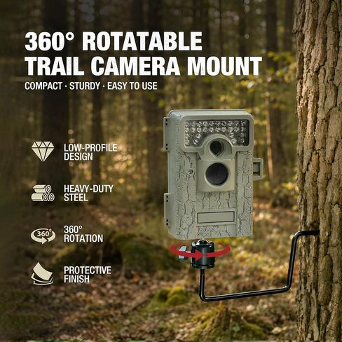 Mossy Oak 3-Pack 360-Degree Rotating Trail Camera Mount, 1/4"-20 Thread in Kuwait