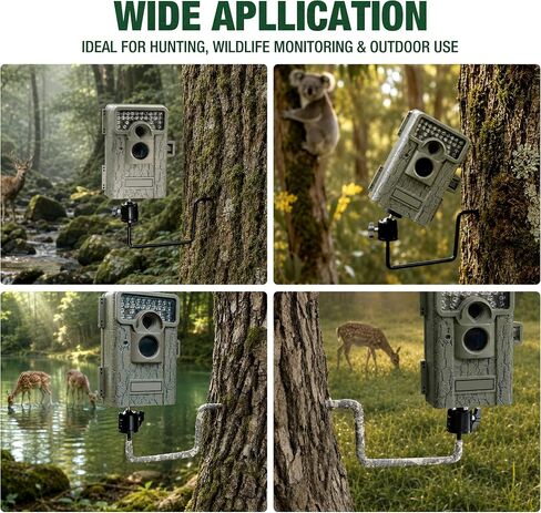 Mossy Oak 3-Pack 360-Degree Rotating Trail Camera Mount, 1/4"-20 Thread in Kuwait