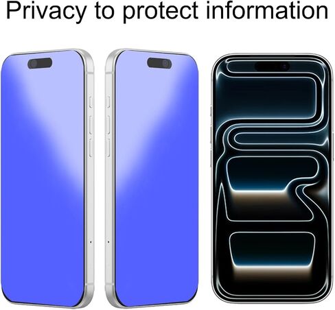 2 Pack for iPhone 17 Pro Privacy Matte Screen Protector Anti spy Tempered Glass Anti blue Light Film 6.3 inch in Kuwait